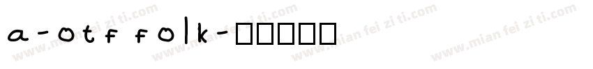 a-otf folk字体转换